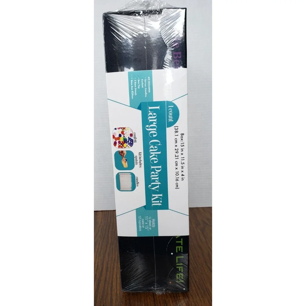 Small Cake Party Kit by Creative Converting With Confetti and Candles